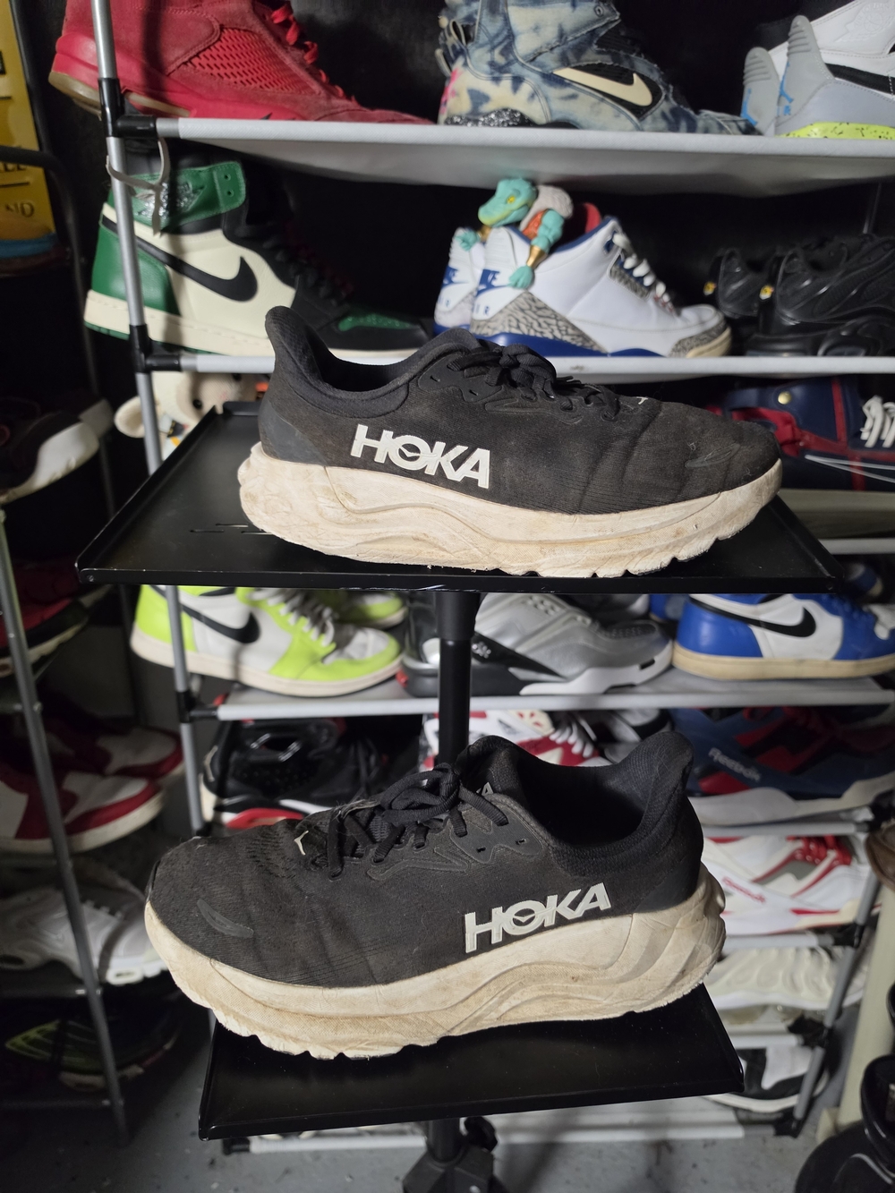 🔥 HOKA Men's Arahi Size 10 DBlack Running Shoes - Lightweight Cushioning